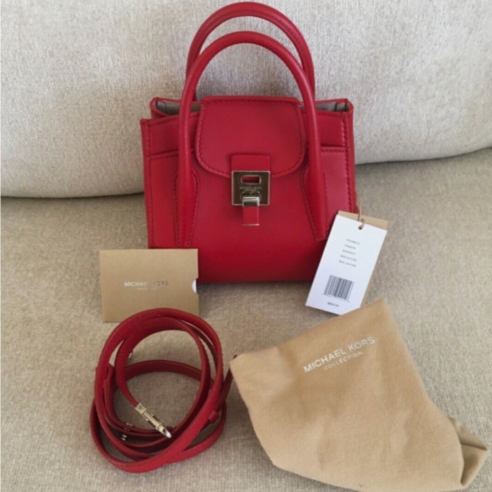 NWT MICHAEL KORS COLLECTION MINI BANCROFT HANDBAG!